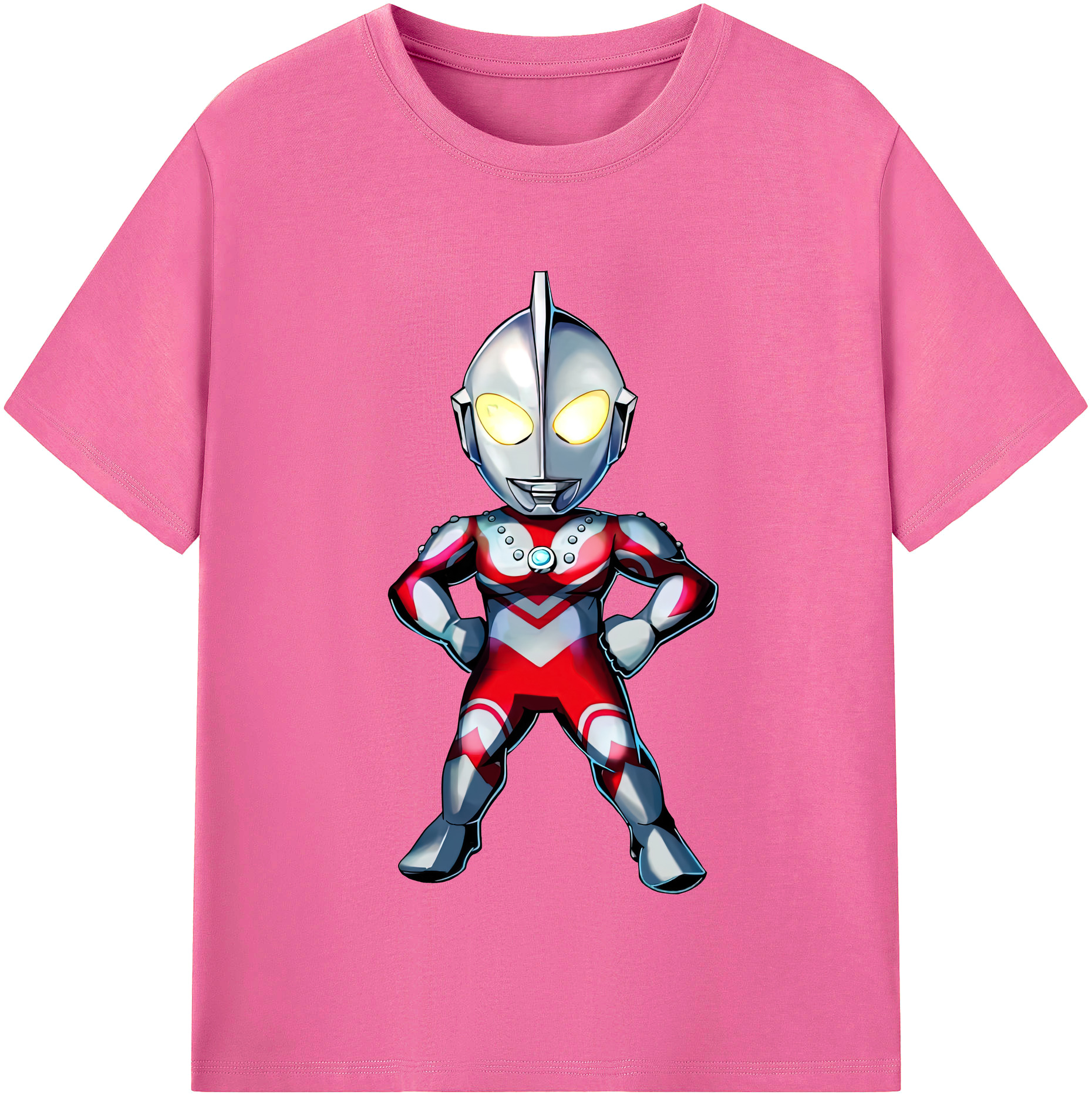 （画像用） ウルトラマン Ultraman レディースカジュアルプリントTシャツ（綿100％）
